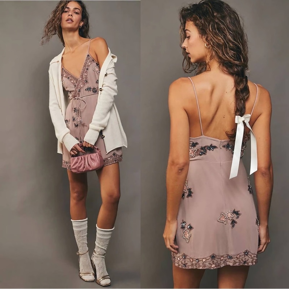 Raga X Free People The Sweetest Thing Wrap Mini Dress